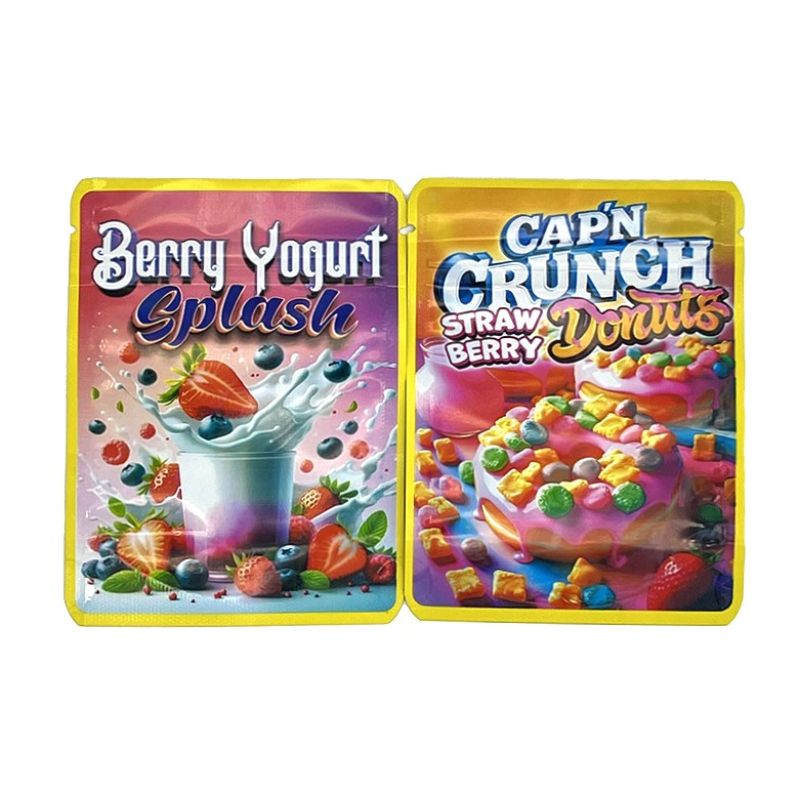 Artistic Dessert Series 3.5g Holographic Mylar Bags